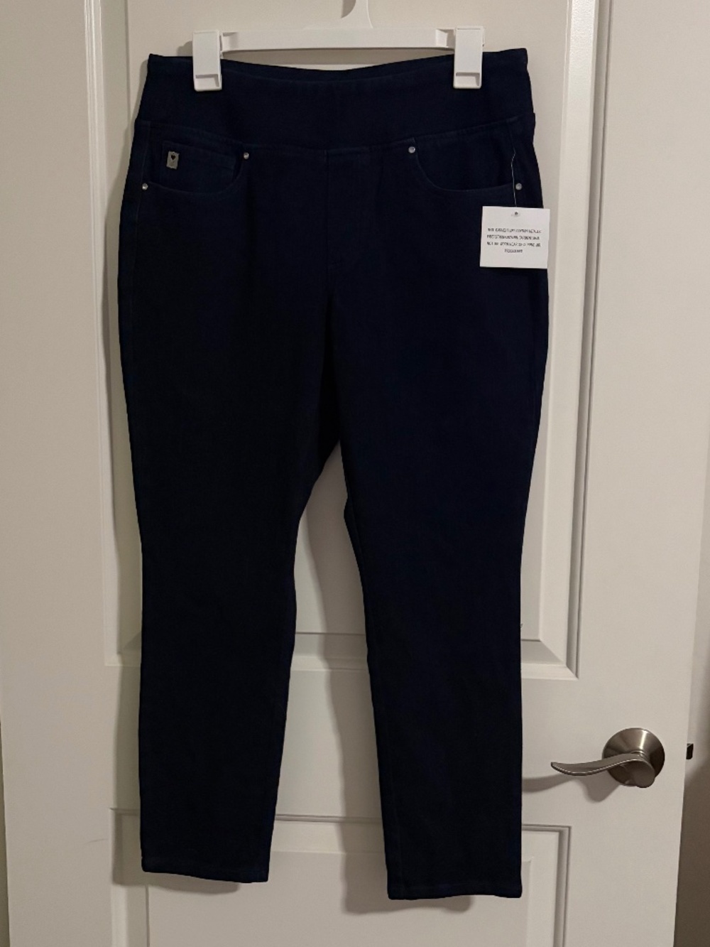 Flexibelle Straight Leg Ankle Jeans